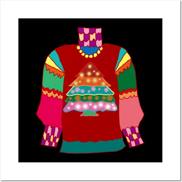 Ugly Christmas Sweater Wall Art by EunsooLee